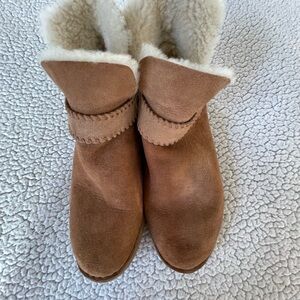 Ugg McKay chestnut suede shearling slippers